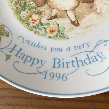 WEDGWOOD ピーターラビット バースデープレート 1996年