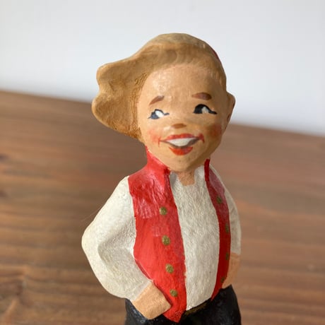 HENNING Wood Carving へニング木彫り彫刻／踊る少年