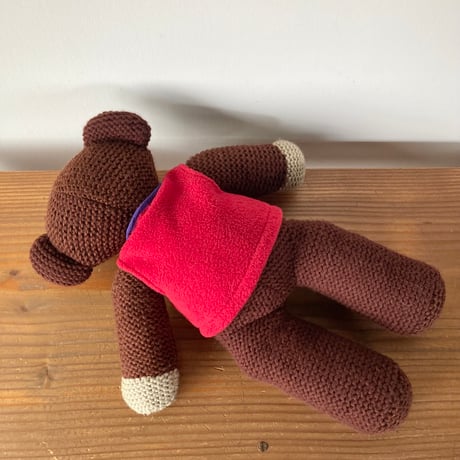 Mr.Bean Teddy ミスター・ビーン テディベア Tiger Television 1996年 L.L.bean フリースベスト着用／39㎝
