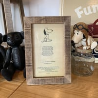 WOOD LIFE SERVICE no.4 snoopy peanuts オールドウッドフレーム OLD WOOD FRAME 古材 額縁