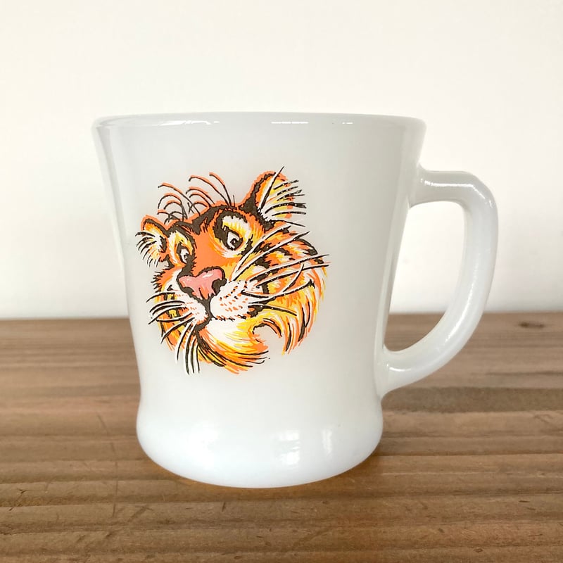 FIRE KING Esso Tiger ファイヤーキング マグカップ エッソ FIRE KING Esso Tiger ファイヤーキング マグカップ エッソ