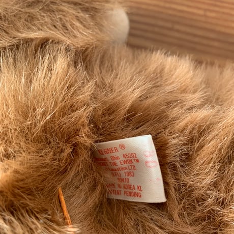 WICKET THE EWOK 2 STAR WARS 1983 KENNER 極上美品 イウォーク ぬいぐるみ1983年 VINTAGE