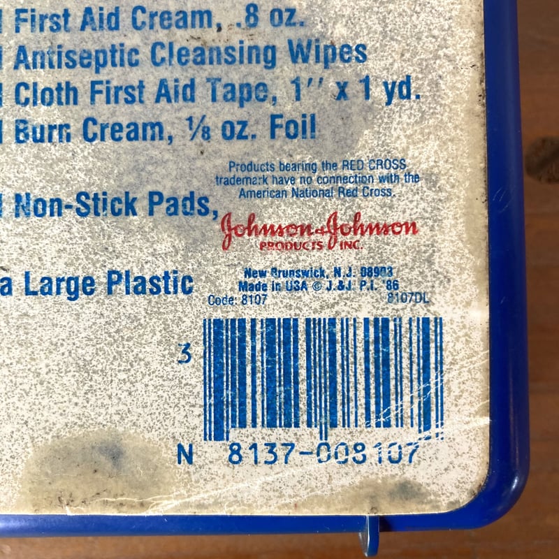 Johnson＆Johnson ヴィンテージ FIRST AID KIT(ケースのみ) | M
