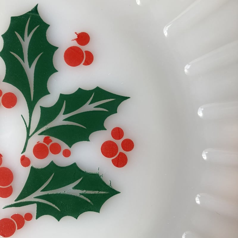 TERMOCRISA ヒイラギ柄 クリスマス デザートプレート／A | MILMOUNTAIN