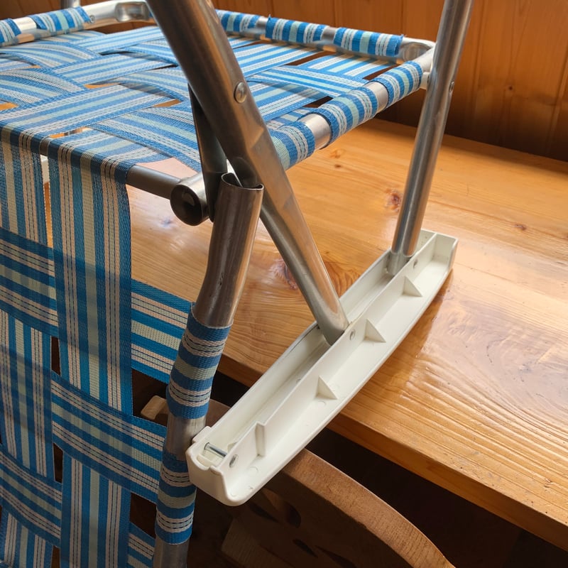 LAWN CHAIR VINTAGE ローンチェア 1970年〜1980年代 ① ライトブルー