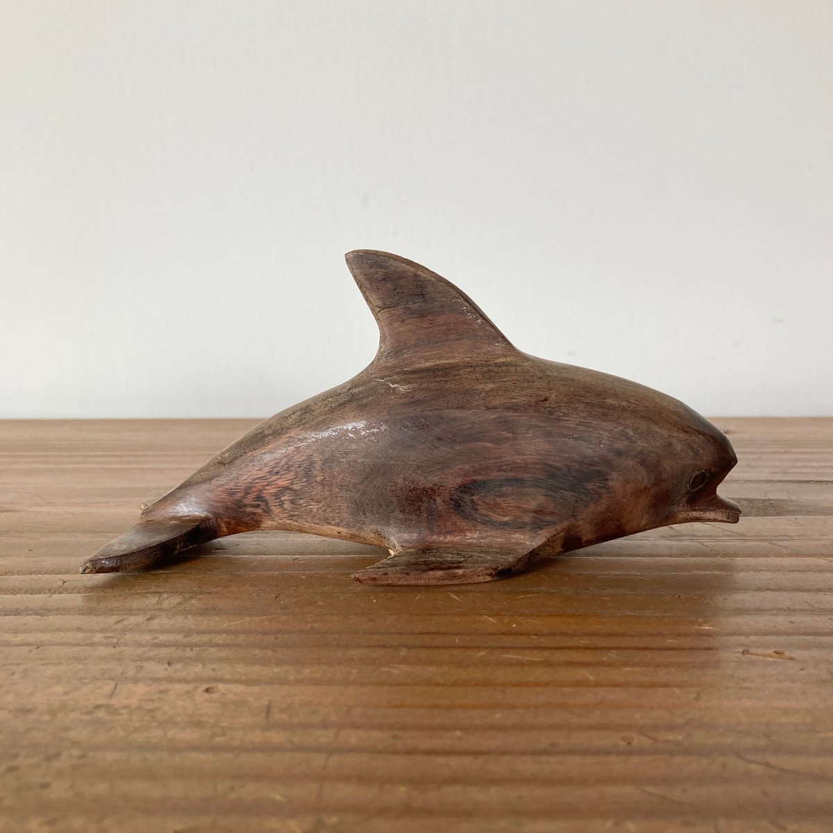 木製　イルカ ヴィンテージ 木製イルカ Vintage Wooden Dophin Wood Carving