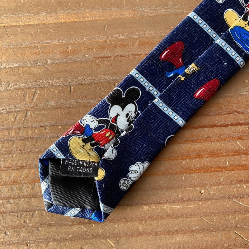 Disney ミッキー ネクタイ／ネイビー | MILMOUNTAIN STORE