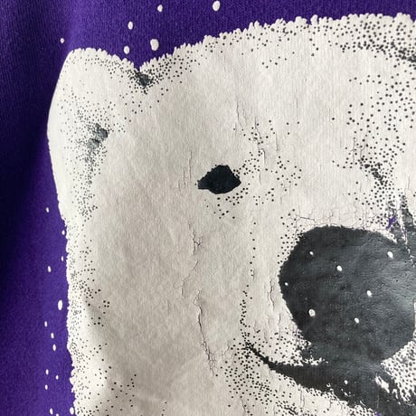 JACKSON POLAR BEARS ポーラーベア シロクマ フェイス アニマル柄 動物柄 スウェット 1980～1990s
