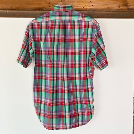 Ralph Lauren 半袖シャツ グリーン･レッド ／USED