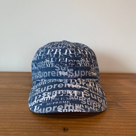 Supreme logo pattern 6-panel made in USA NOS デッドストック 2020 LIMITED シュプリーム 6パネル キャップ