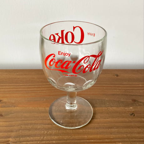 ヴィンテージ Coca-Cola コカ・コーラ 脚つきグラス②