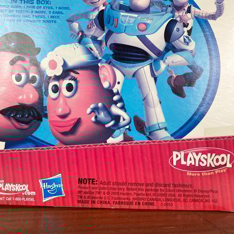 Disney TOY STORY3 Hasbro ミスターポテトヘッド トイストーリー Disney TOY STORY3 Hasbro ミスターポテトヘッド トイストーリー