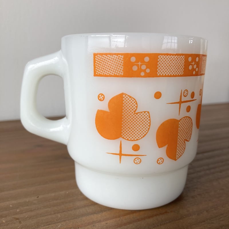 ファイヤーキング　FireKing プレート&マグ FIRE KING Gingham ファイヤーキング ギンガム マグカップ／赤 A