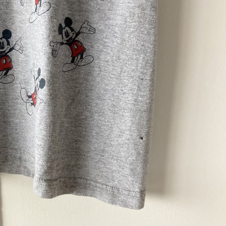 DISNEY MICKEY 総柄プリント S/S TEE 1990s