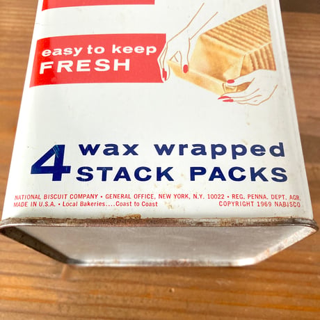 NABISCO PREMIUM ナビスコ クラッカー ティン缶 1970s