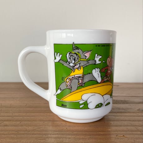 ARCOPAL TOM＆JERRY アルコパル トムとジェリー サーフィン マグカップ 1989年