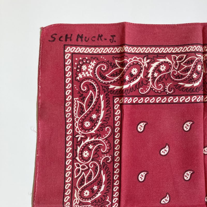 ヴィンテージ バンダナ レッド 1980～1990s ／8 | MILMOUNTAIN STORE