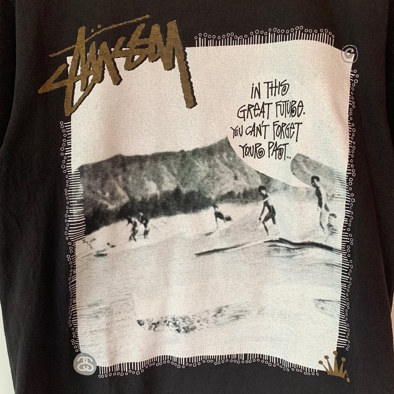 old Stussy サーフィン グラフィック Tシャツ L STUSSY 2000s OLD SURF S/S TEE OLD STUSSY vinta