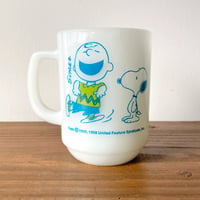 FIRE KING SNOOPY＆CHARLIE BROWN ファイヤーキング スヌーピー＆チャーリーブラウン マグカップ