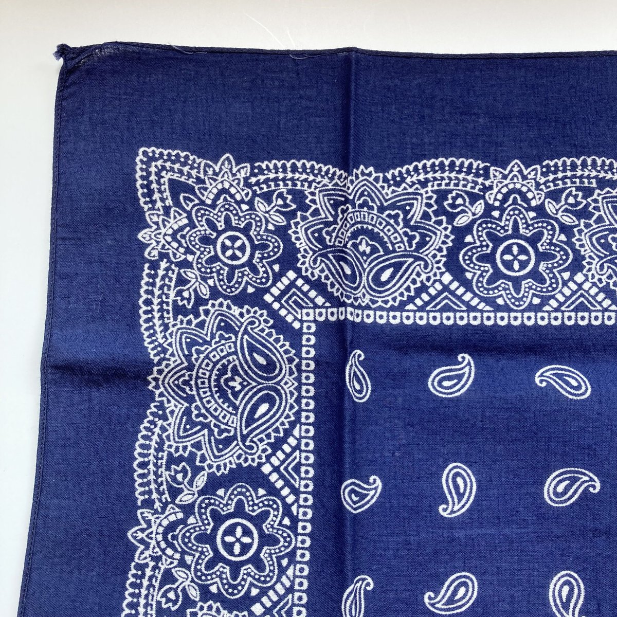 ヴィンテージ バンダナ ネイビー 1970s ／16 | MILMOUNTAIN STORE