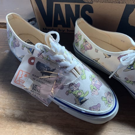 VANS AUTHENTIC DISNEY SNOW WHITE DOPEY made in USA 1980s NOS デッドストック VINTAGE