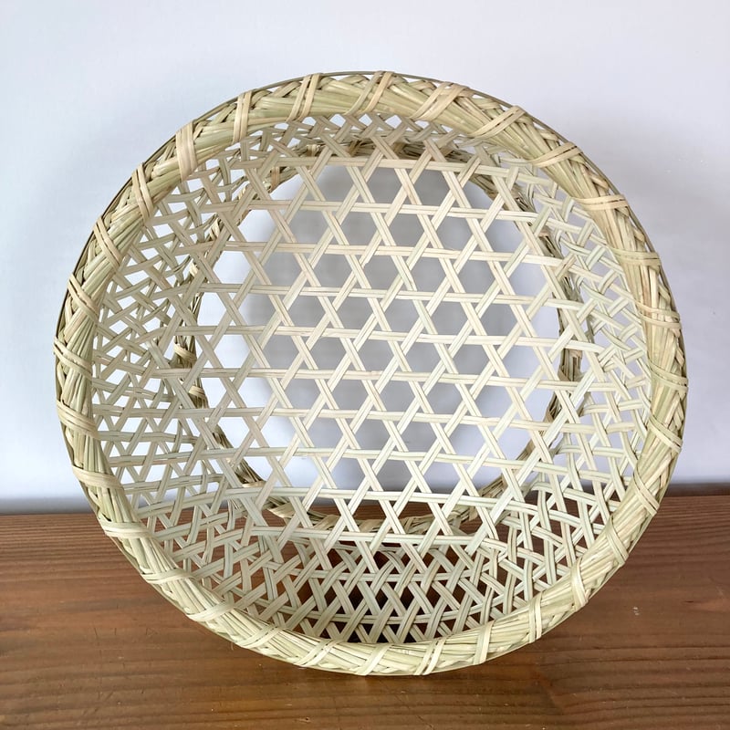 スズ竹 すず竹 ごかご 椀かご(中)／岩手県一戸 鳥越竹細工