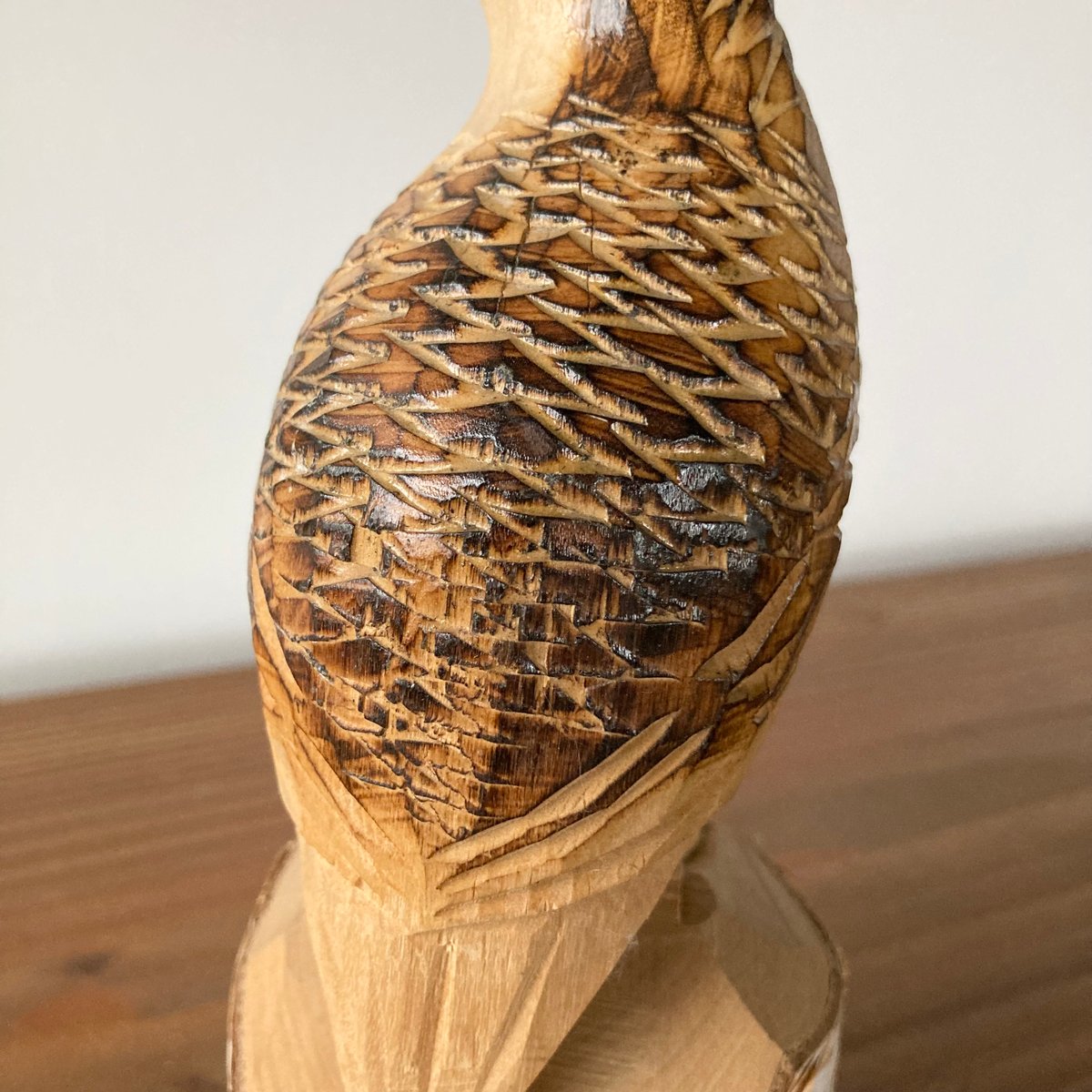 木製 山岳風景 彫刻 約14.5cm 木製 山岳風景 彫刻 約14.5cm