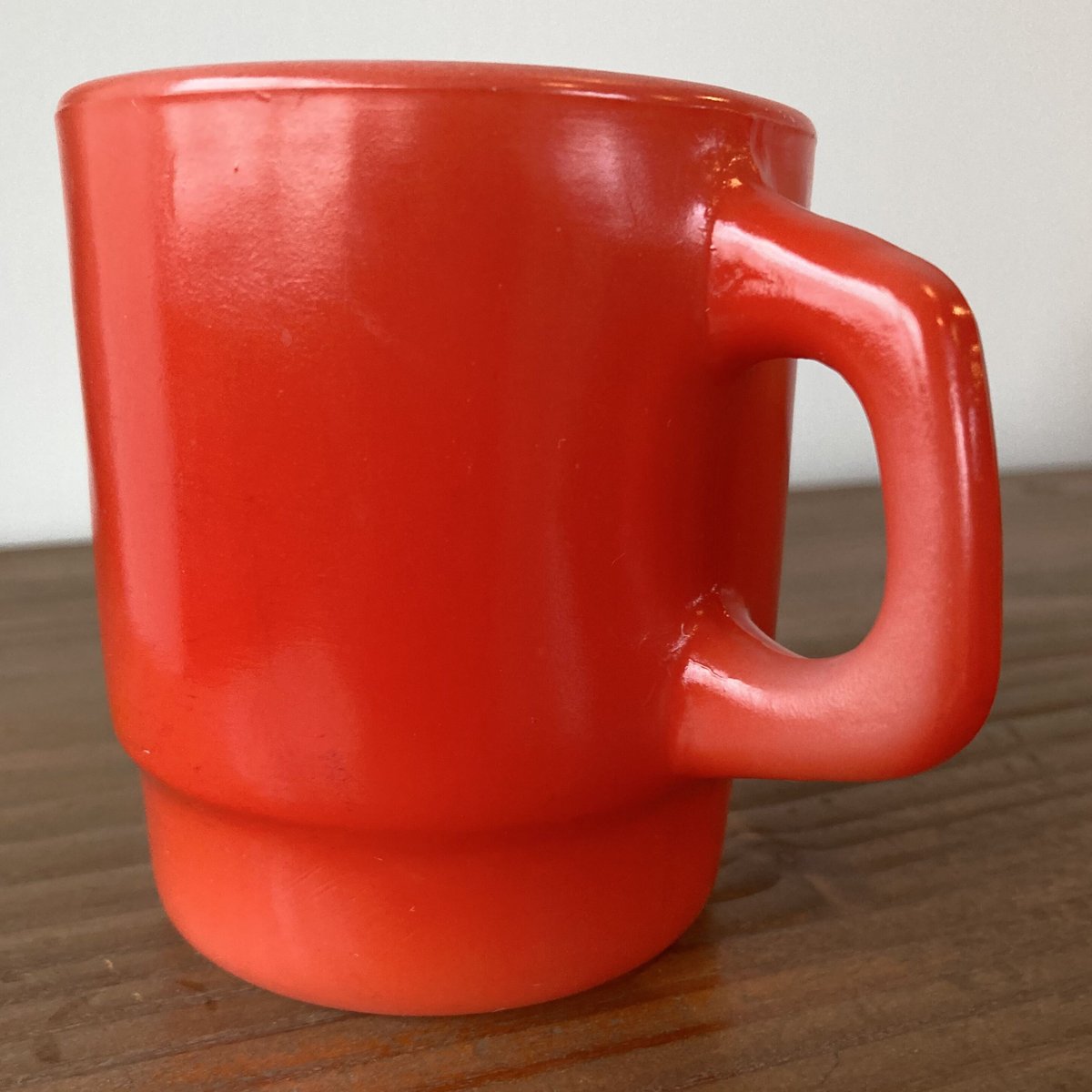 FIRE KING ANCHOR HOCKING ファイヤーキング スタッキングマグ ／赤 |