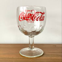 ヴィンテージ Coca-Cola コカ・コーラ 脚つきグラス①