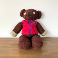 Mr.Bean Teddy ミスター・ビーン テディベア Tiger Television 1996年 L.L.bean フリースベスト着用／39㎝