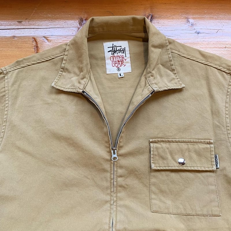 STUSSY made in USA 1990年代 ドリズラージャケット ワーク STUSSY made in USA 1990年代 ドリズラージャケット ワーク
