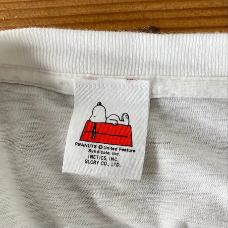 PEANUTS SNOOPY THE WORLD FAMOUS SUPERBEAGLE スヌーピー S/S TEE 1990s