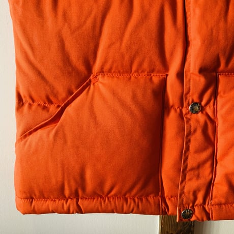 THE NORTH FACE 茶タグ 65/35クロス ダウンベスト オレンジ