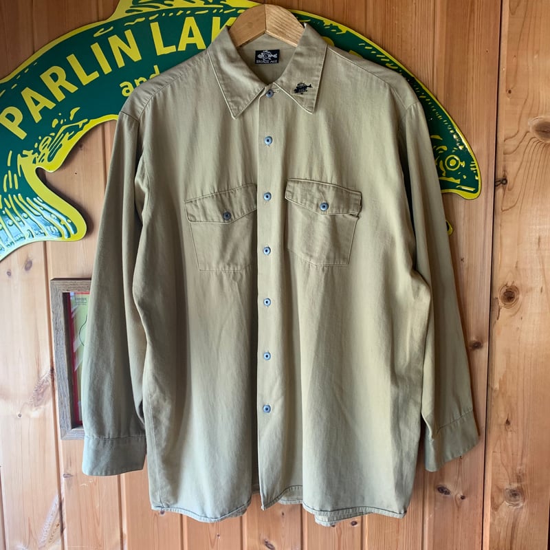BRONZE AGE made in USA 1980s vintage WORK SHIRT