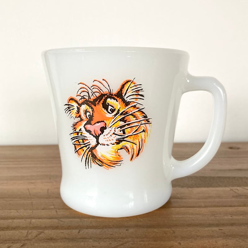 FIRE KING Esso Tiger ファイヤーキング マグカップ エッソ FIRE KING Esso Tiger ファイヤーキング マグカップ エッソ