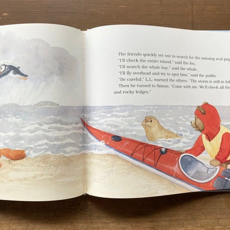 L.L.Bear's Island Adventure 1992年 L.L.Beanの絵本☆レア