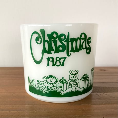 ANCHOR HOCKING FIRE KING Christmas1987 アンカーホッキング ファイヤーキング クリスマス マグカップ