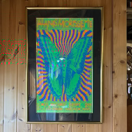 ALANIS MORISSETTE CONCERT 1996 シルクスクリーンポスター UNCLE CHARLIE