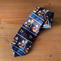 Disney ミッキー ネクタイ／ネイビー