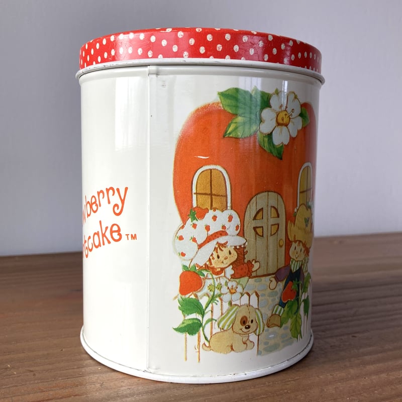 Strawberry Shortcake ストロベリーショートケーキ ティン缶 ホワイト