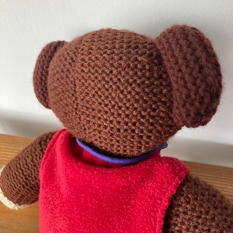 Mr.Bean Teddy ミスター・ビーン テディベア Tiger Television 1996年 L.L.bean フリースベスト着用／39㎝