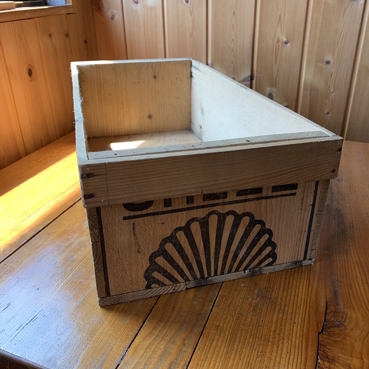 シェル レトロ木箱 『SHELL』Vintage wooden box シェル レトロ木箱 『SHELL』Vintage wooden box アンティーク雑貨