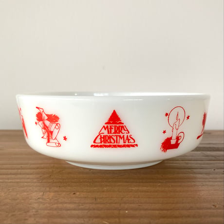 PYREX Merry Christmas オールドパイレックス メリークリスマス ボウル／クリスマスパーティー1964