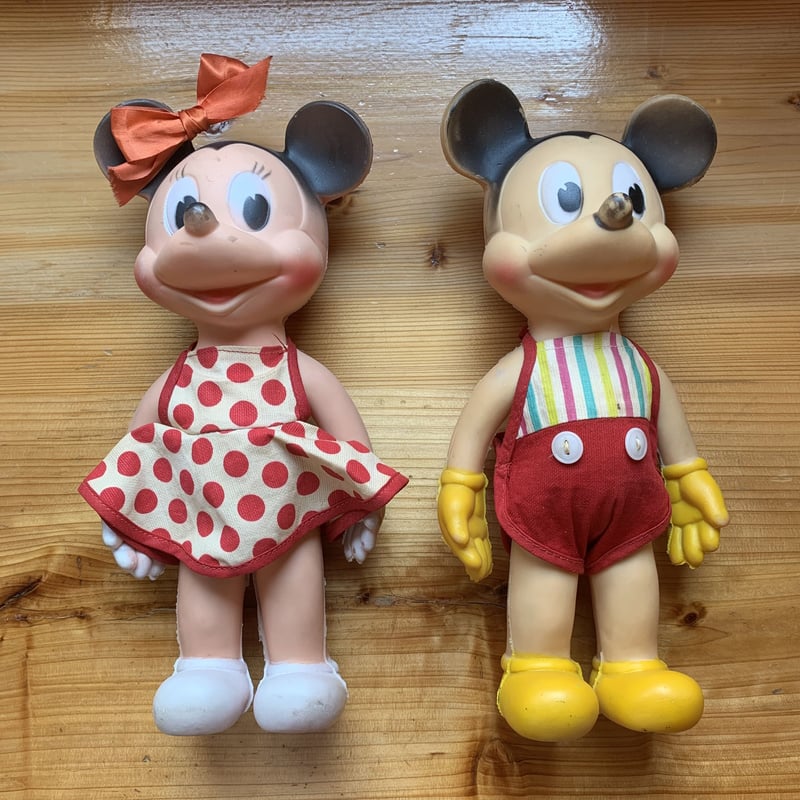 1950s MICKEY MOUSE MINNIE MOUSE SUNRUBBER ラバードー 1950s MICKEY MOUSE MINNIE MOUSE SUNRUBBER ラバードー