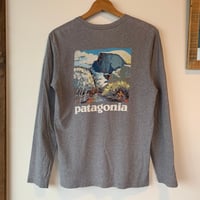 patagonia L/S S YOSEMITE  Down Woll,El Capitan,Yosemite,California パタゴニア VINTAGE
