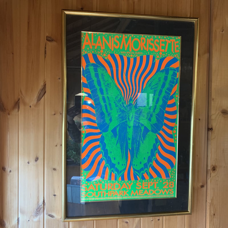 ALANIS MORISSETTE CONCERT 1996 シルクスクリーンポスター UNC