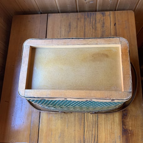 Picnic Basket ピクニックバスケット 1950年代 グリーン vintage