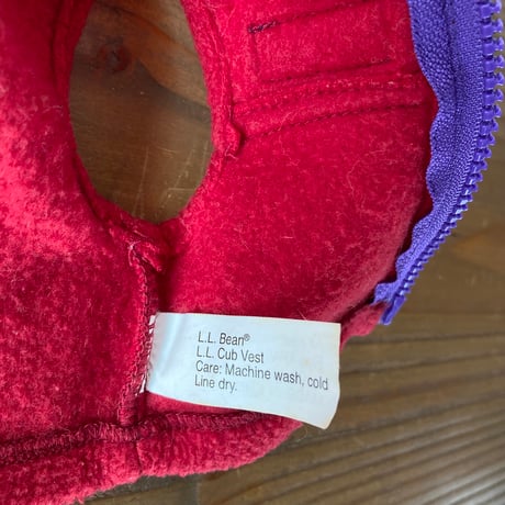 L.L.Bean L.L.Cub エルエルビーン ヴィンテージ エルエルカブ ぬいぐるみ テディベア フリースベストスタイル 90s