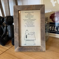 WOOD LIFE SERVICE no.5 snoopy peanuts オールドウッドフレーム OLD WOOD FRAME 古材 額縁