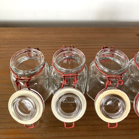 ヴィンテージ　ラック付きスパイスボトルセット